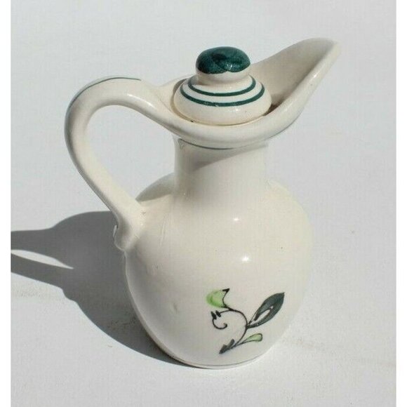 Vintage Japan Ceramic Oil & Vinegar Dispenser Bottle Cruet Chicken Rooster Motif - Picture 7 of 7